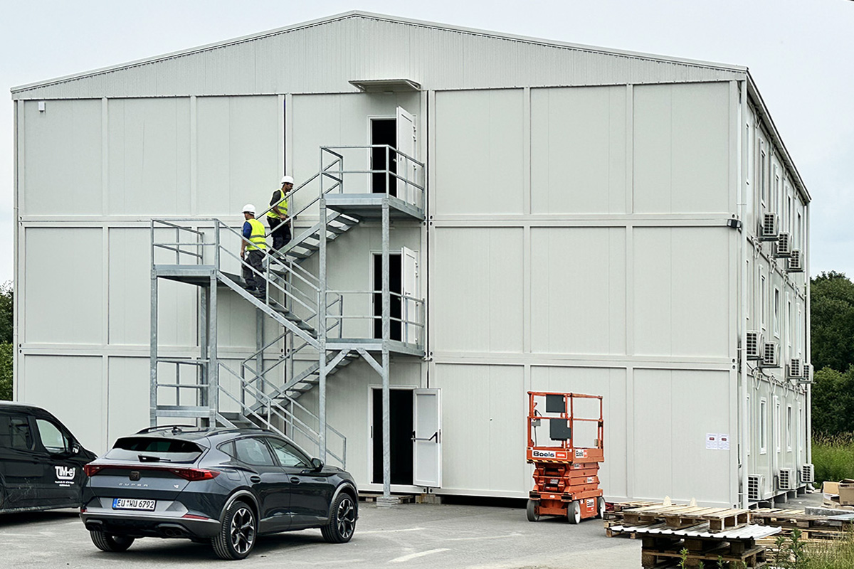 Containeranlage Treppe